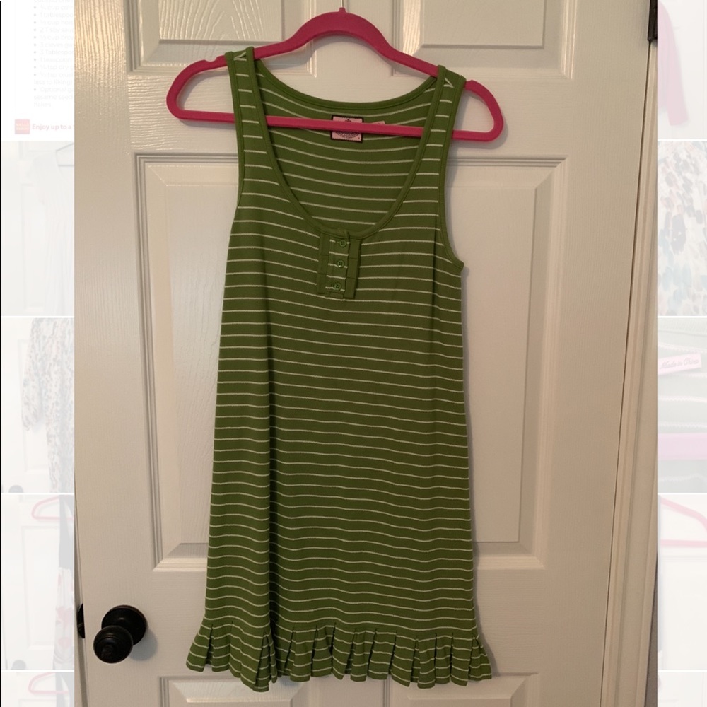Juicy Couture green striped dress